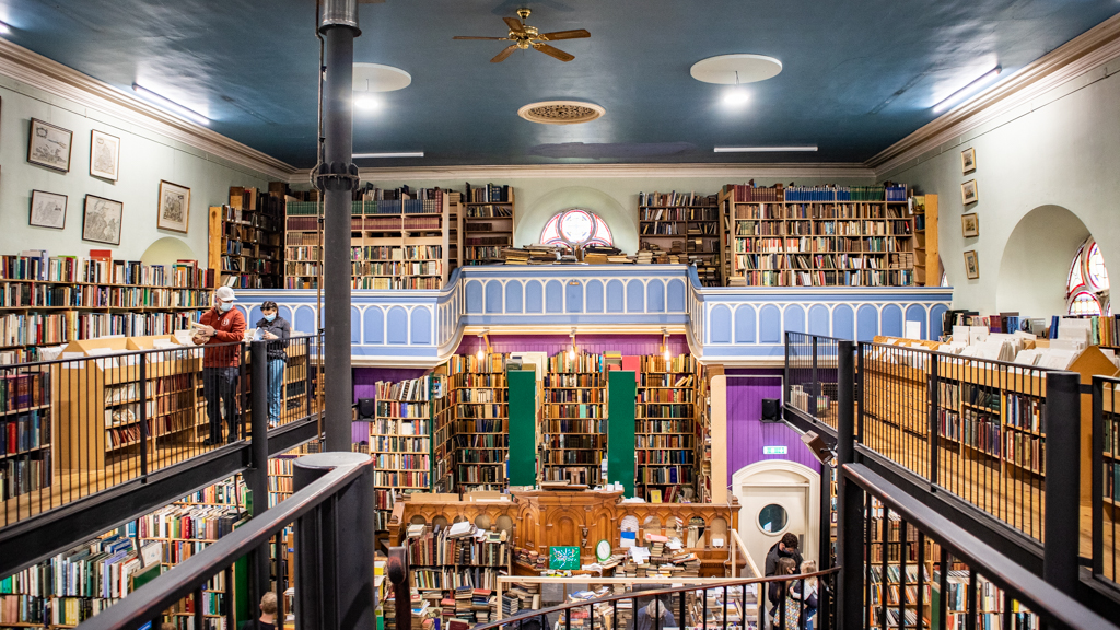 Leakey's Bookshop in Inverness, Scotland