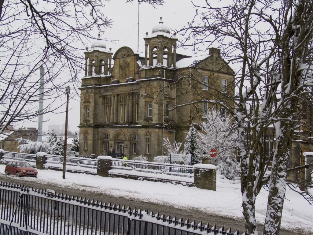 Old Victoria Infirmary in Glasgow, Scotland