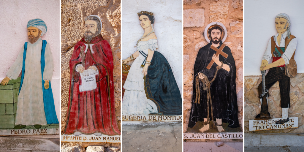 Metal figures around Belmonte in Castilla-La Mancha, Spain