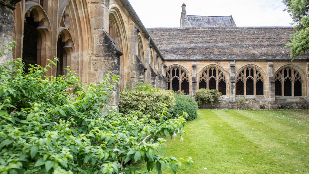 New College Cloisters at the University of Oxford, England
