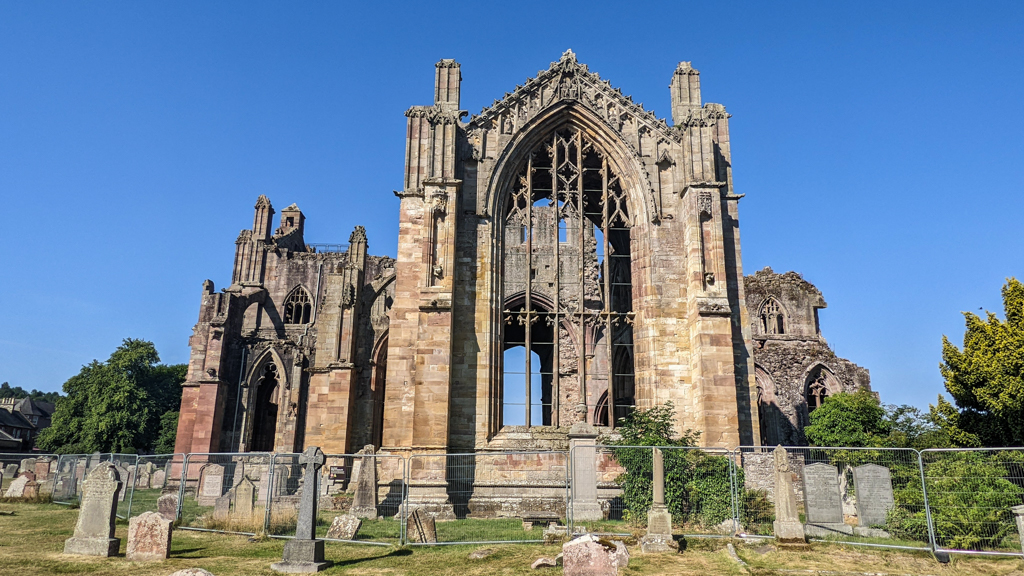 Melrose Abbey in Scotland