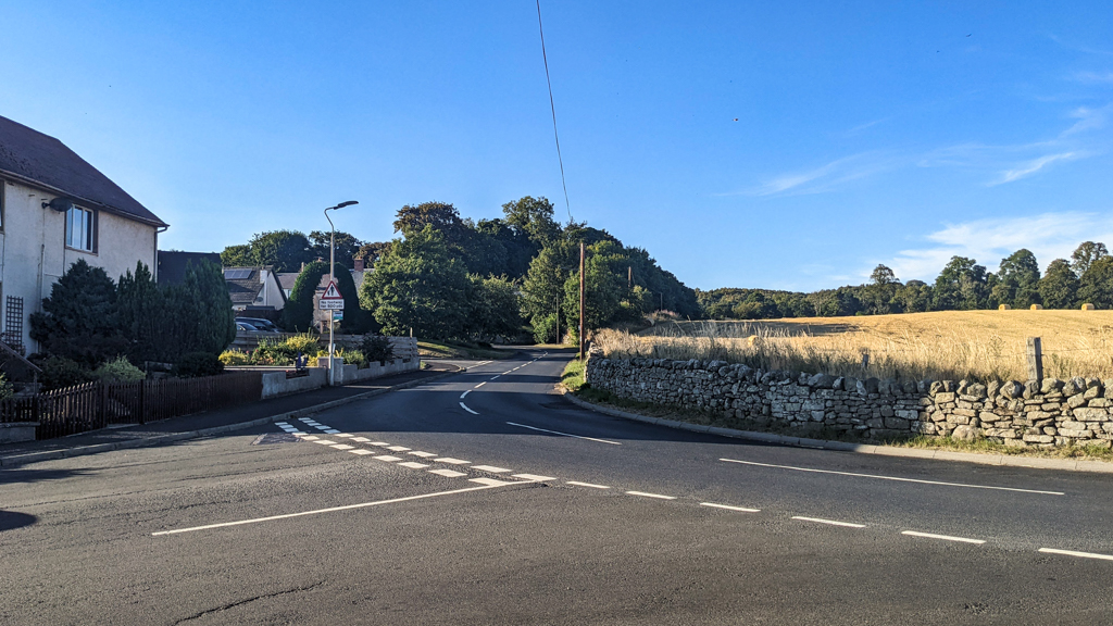 Ancrum bus stop in the Scottish Borders