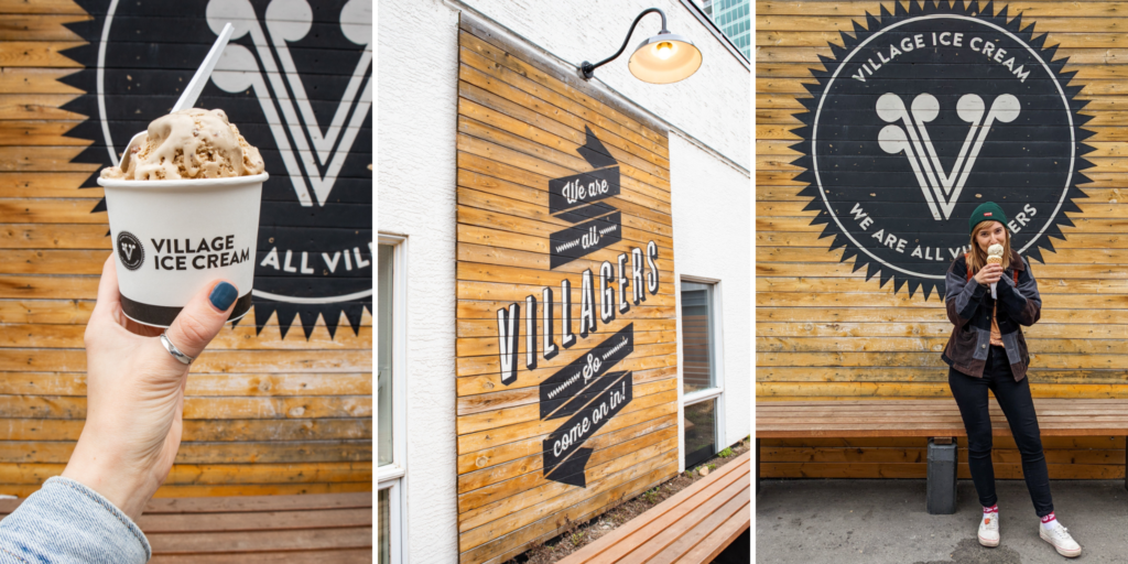Village Ice Cream Shop in Calgary, Canada