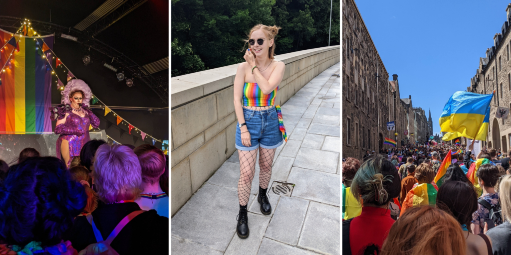 Almost Ginger blog owner attending Edinburgh Pride