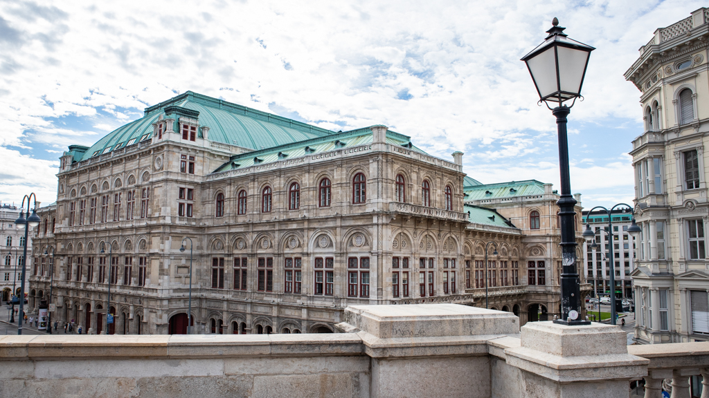 View of the Vienna State Opera House from the Albertina Museum in Vienna, Austria is a top Before Sunrise Location