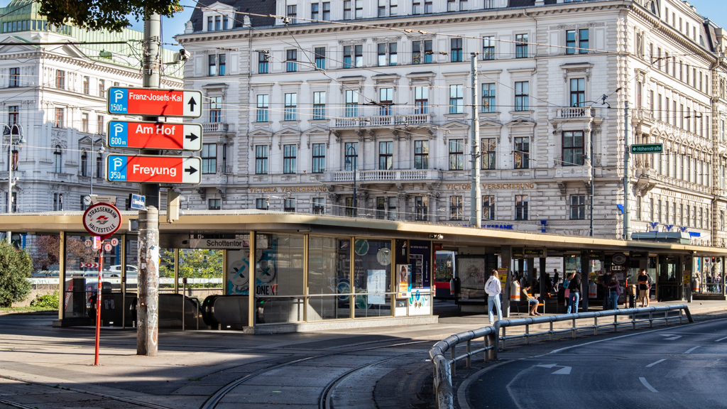Schottentor Tram Station is a Before Sunrise Location in Vienna, Austria