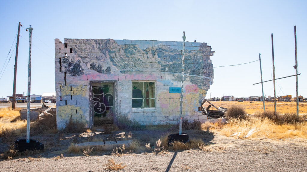 Cisco Clifton's Filling Station ruin in Thompson Springs, Utah