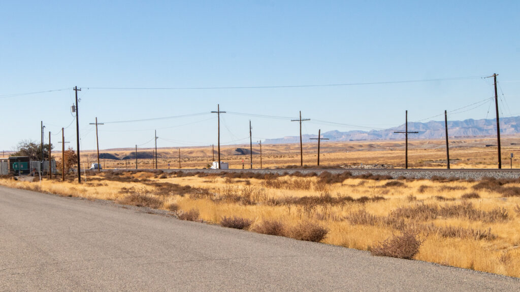 Railroad through Cisco in Thompson Springs, Utah