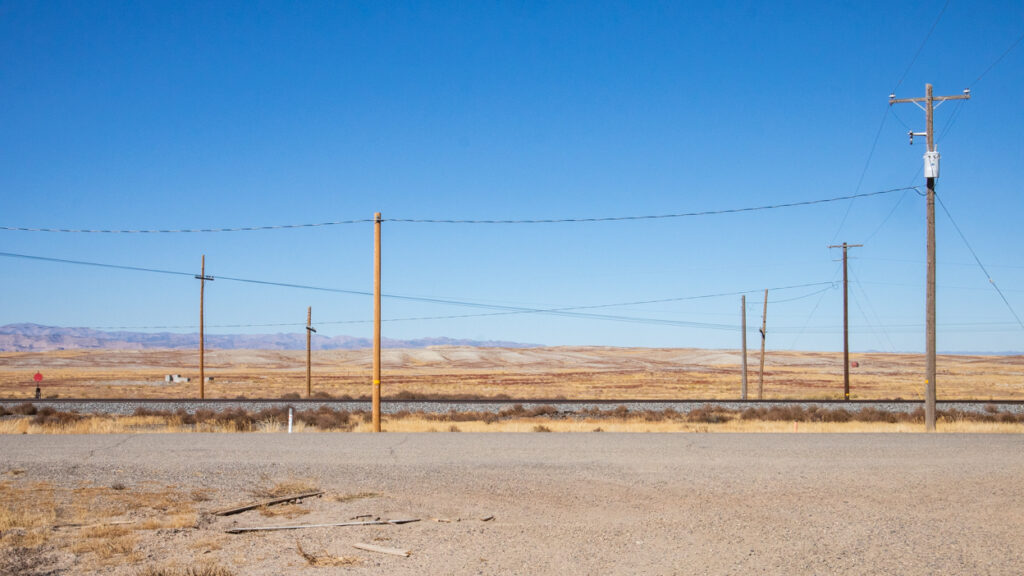 Railroad through Cisco in Thompson Springs, Utah